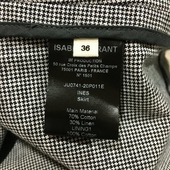 Isabel Marant Ines Houndstooth Skirt - Like New - Picture 9 of 13